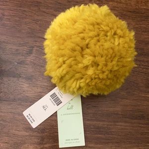 “Have a Ball” by Anthropologie Yellow Pick -A-Pom Beanie Topper